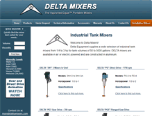 Tablet Screenshot of deltamixers.com